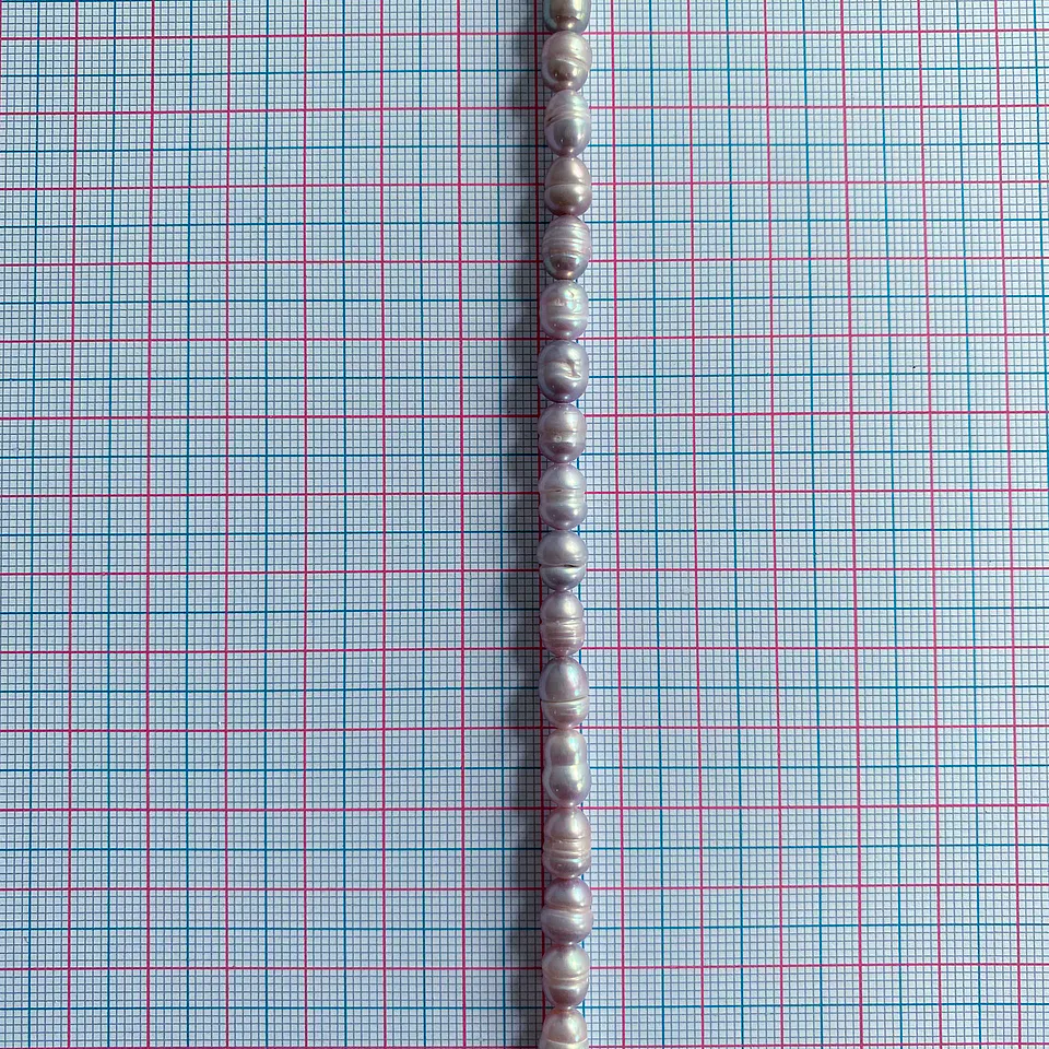 Perla de Rio Arroz Lila • 6x7 mm 2