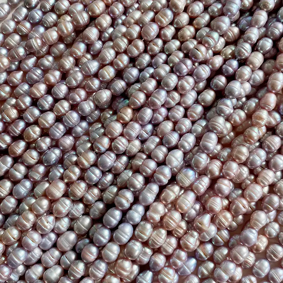 Perla de Rio Arroz Lila • 6x7 mm 1