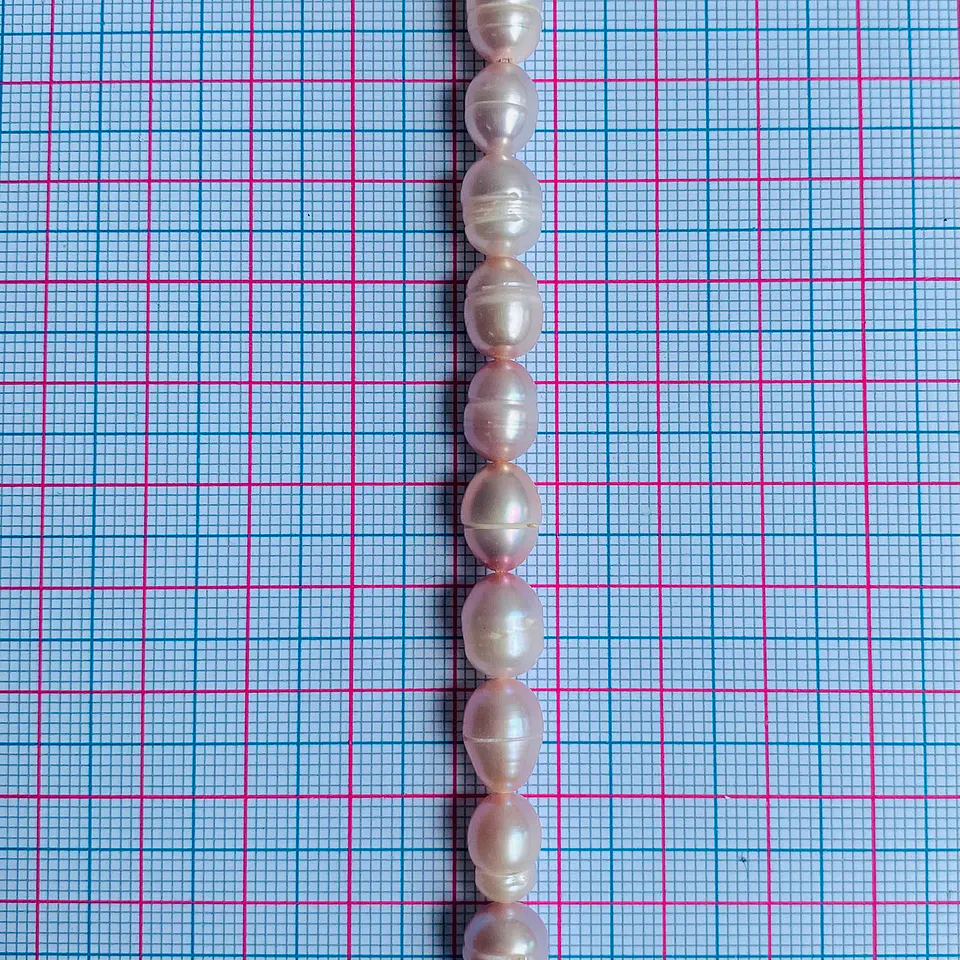 Perla de Rio Arroz Lila • 8x9 mm 2