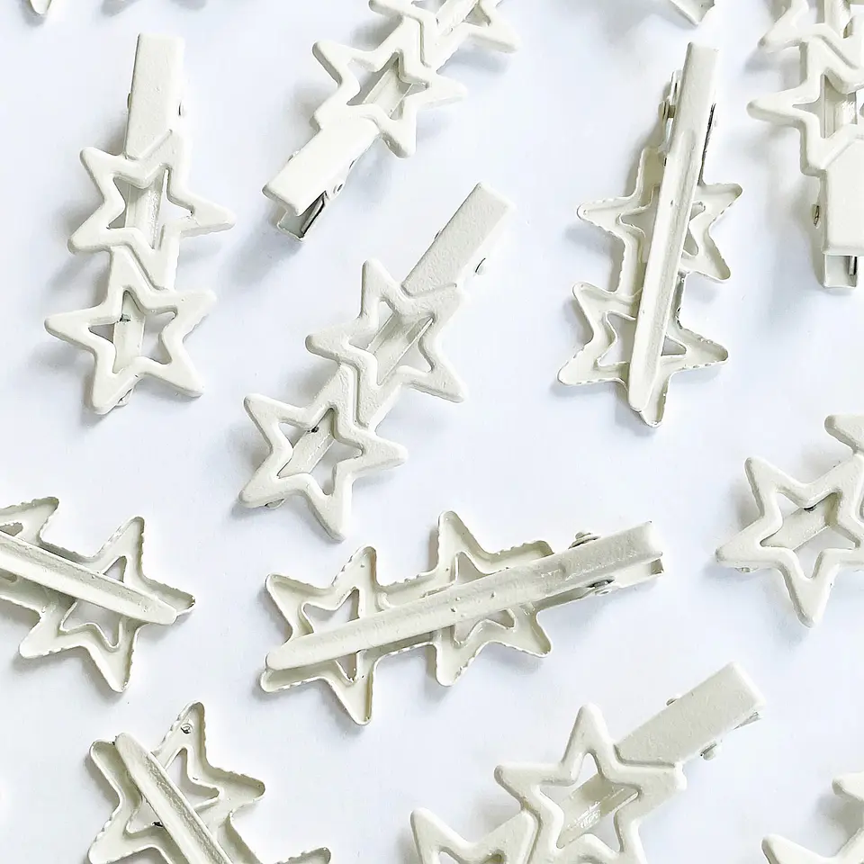 Pinza Caimán Estrellas • Metálica • 58x25 mm 4