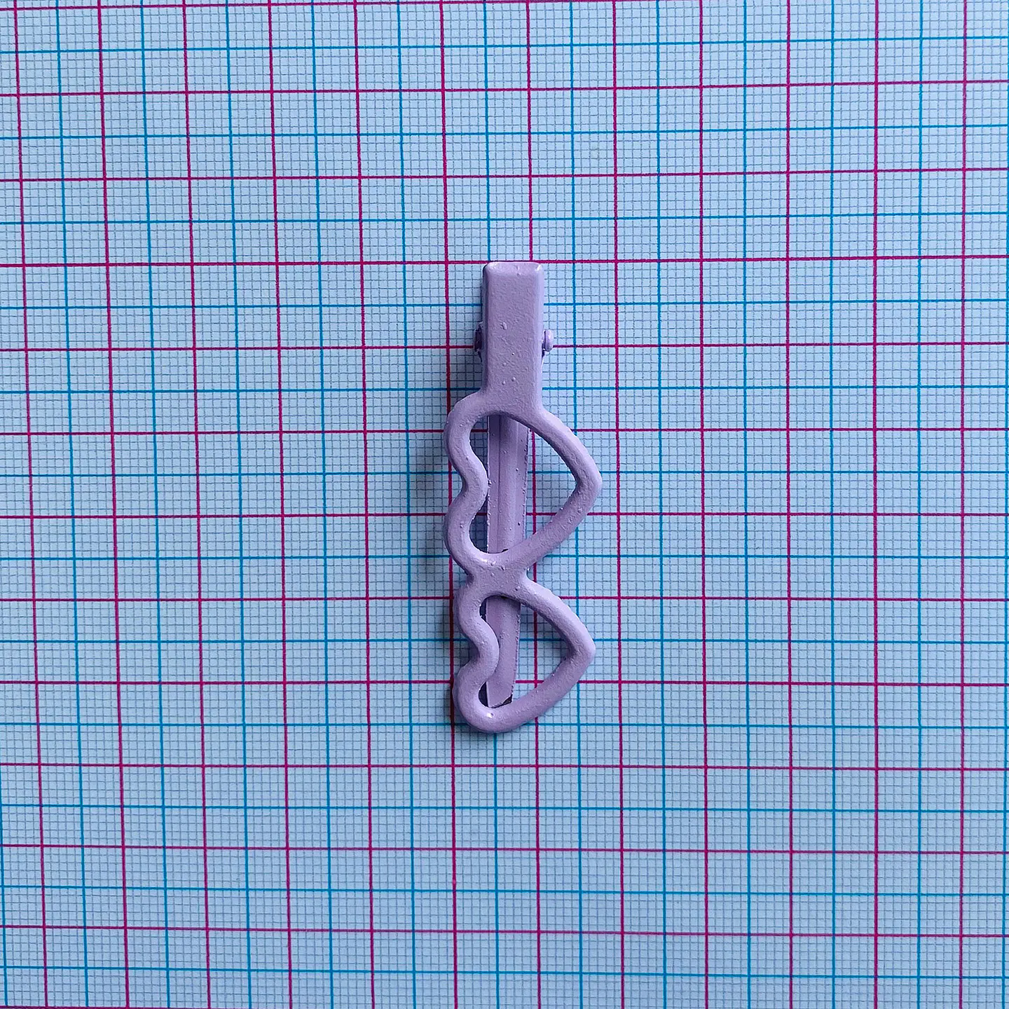 Pinza de Caimán Corazones • Metálicos • 56x18 mm 2