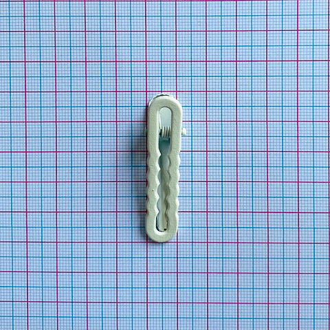 Pinza de Caimán Ondulada • Metálica • 50x10 mm