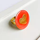 Anillo Corazón Resina • Baño de Oro - Miniatura 6