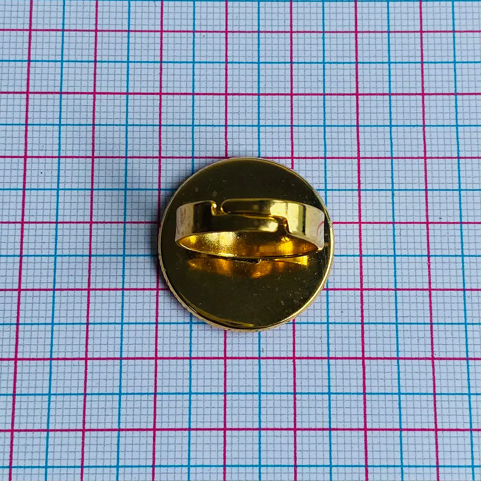Anillo Corazón Resina • Baño de Oro 2