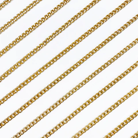 Cadena Tipo Barbada • Aluminio • 4 mm
