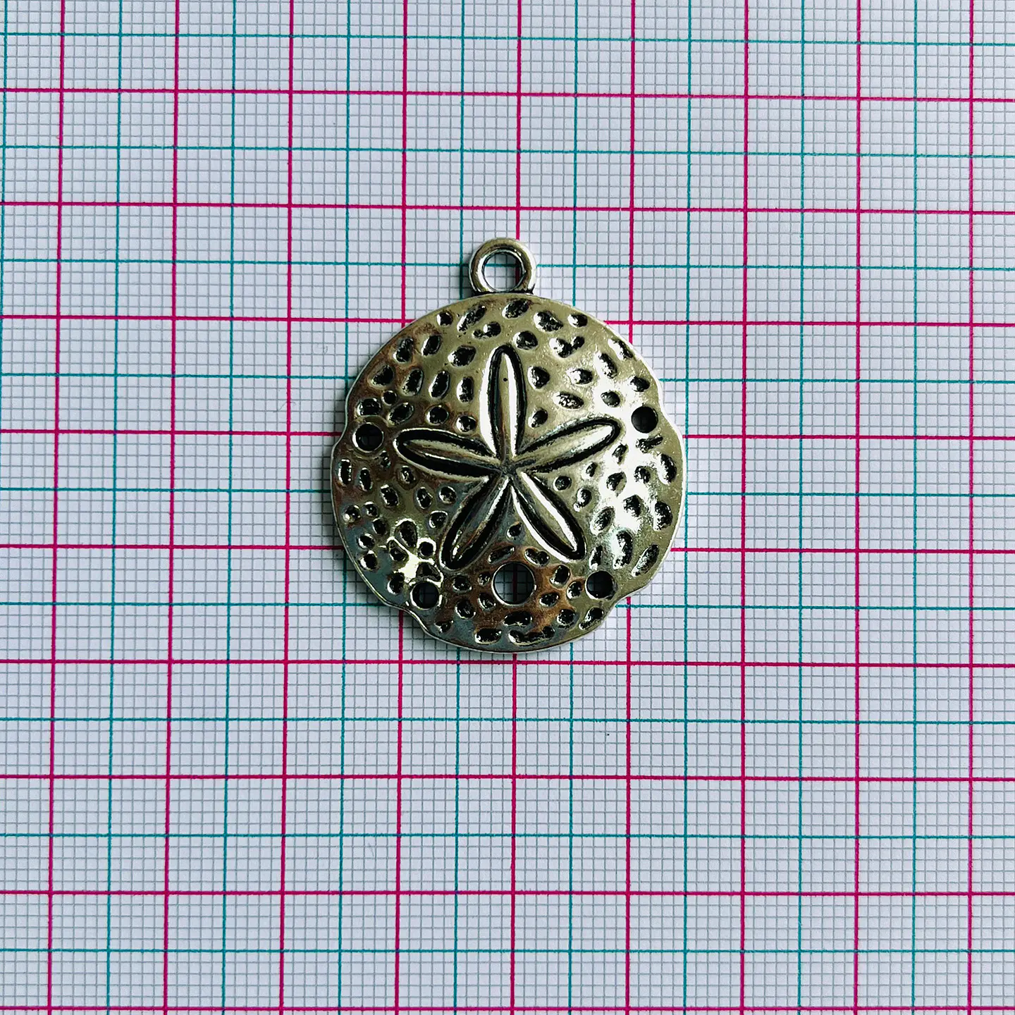 Dije Redondo Estrella de Mar • Zamak • 37x35 mm 2