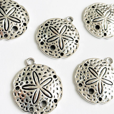 Dije Redondo Estrella de Mar • Zamak • 37x35 mm