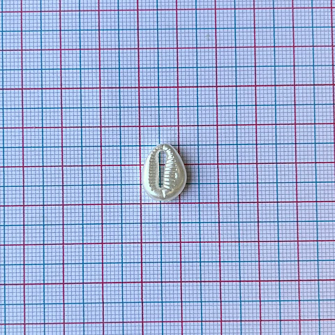 Separador Concha de Mar • Plástica • 12x15 mm