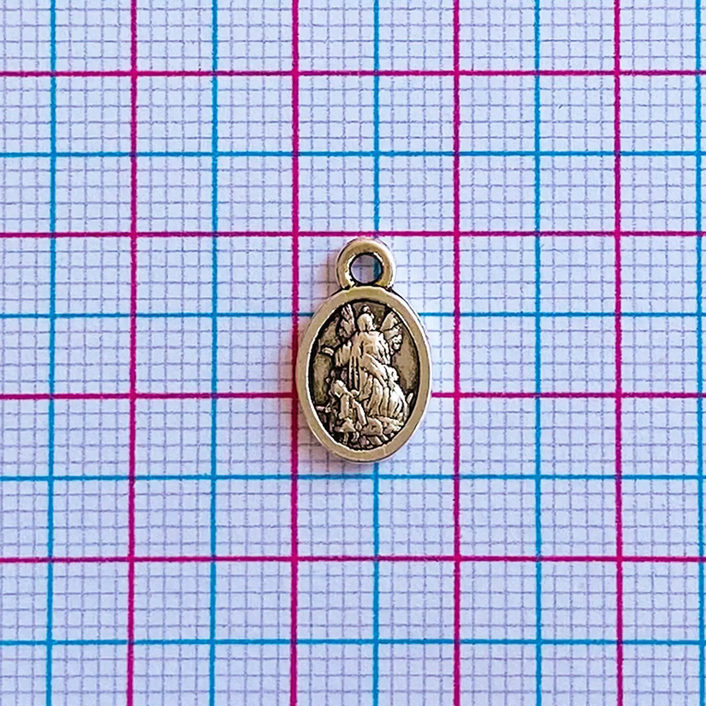 Medalla Mini Ángel de la Guarda / San Miguel Arcángel • Zamak • 8x14 mm 2