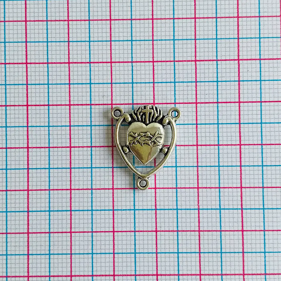 Crucero Sagrado Corazón de Jesús • Zamak • 21x17 mm 2