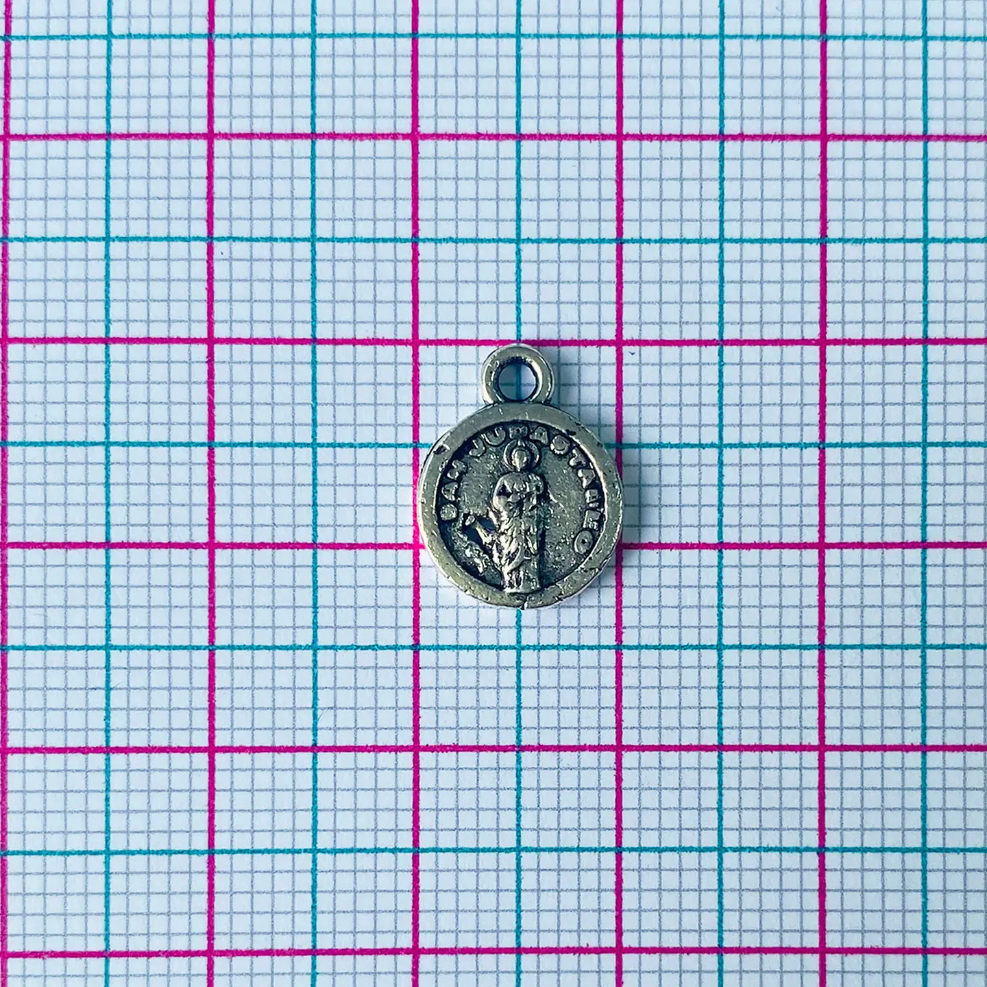 Medalla Pequeña San Judas Tadeo • Zamak • 13x10 mm 2