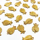 Dije Alas de Ángel Cerradas • Baño de Oro • 20x12 mm - Miniatura 1
