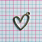 Dije Corazón Silueta • Zamak • 25x23 mm - Miniatura 2