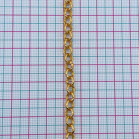 Cadena Forzada Eslabones Redondos • Aluminio • 6x6 mm