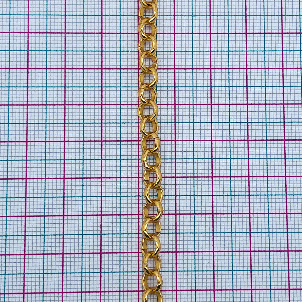Cadena Forzada Eslabones Redondos • Aluminio • 6x6 mm 2