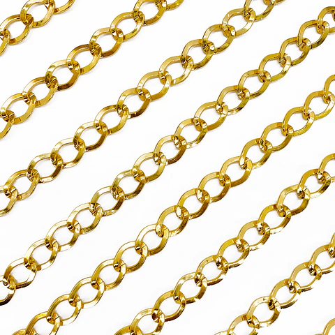Cadena Rombo • Aluminio • 10x12 mm