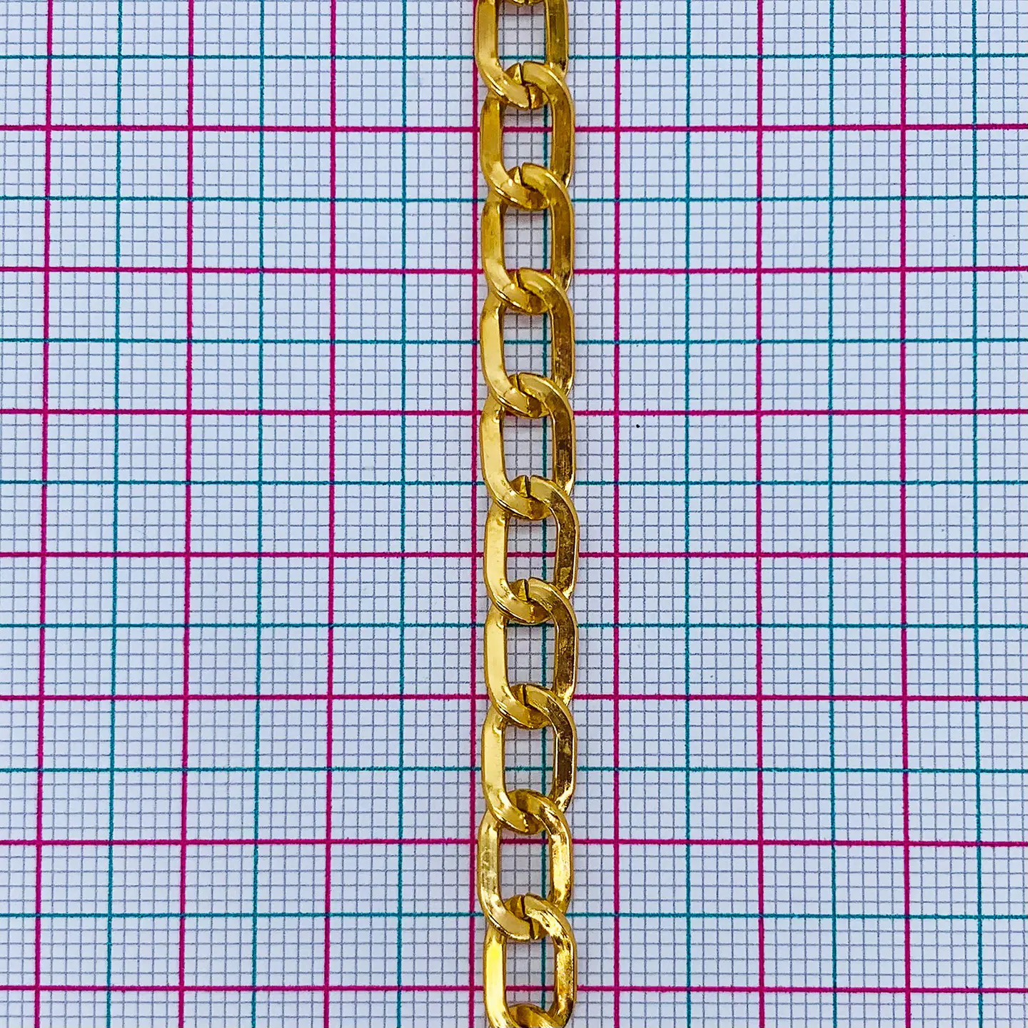 Cadena Barbada Ancha • Aluminio • 7 mm 2