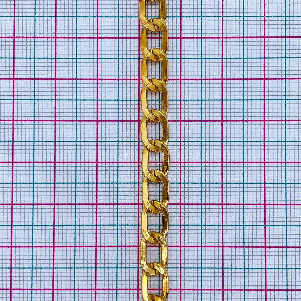 Cadena Barbada Ancha • Aluminio • 7 mm 2