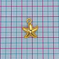 Dije Estrella de Mar Relieve • Baño de Oro • 18x15 mm - Miniatura 2