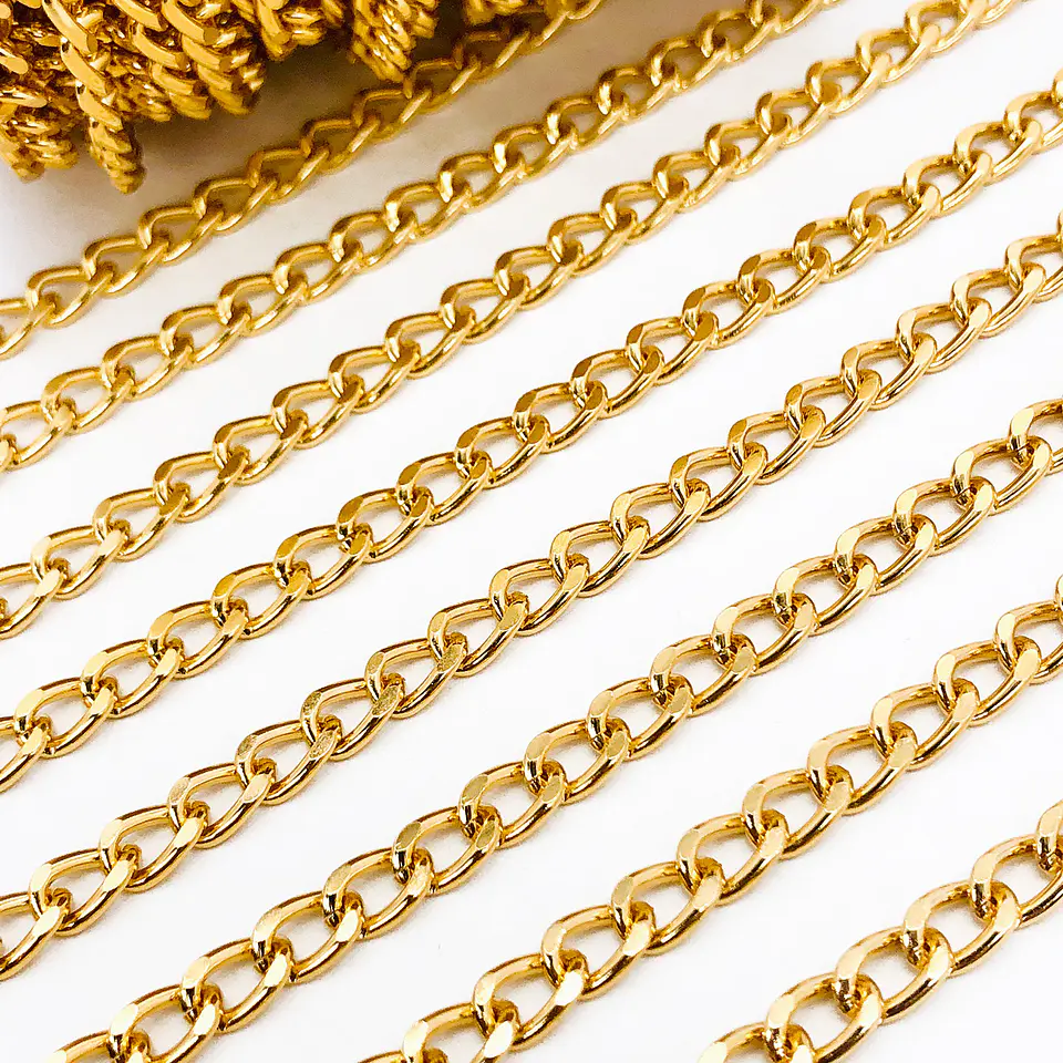 Cadena Barbada Plana • Aluminio • 6 mm 1