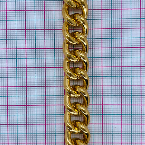 Cadena Eslabón Grueso • Aluminio • 12x15 mm