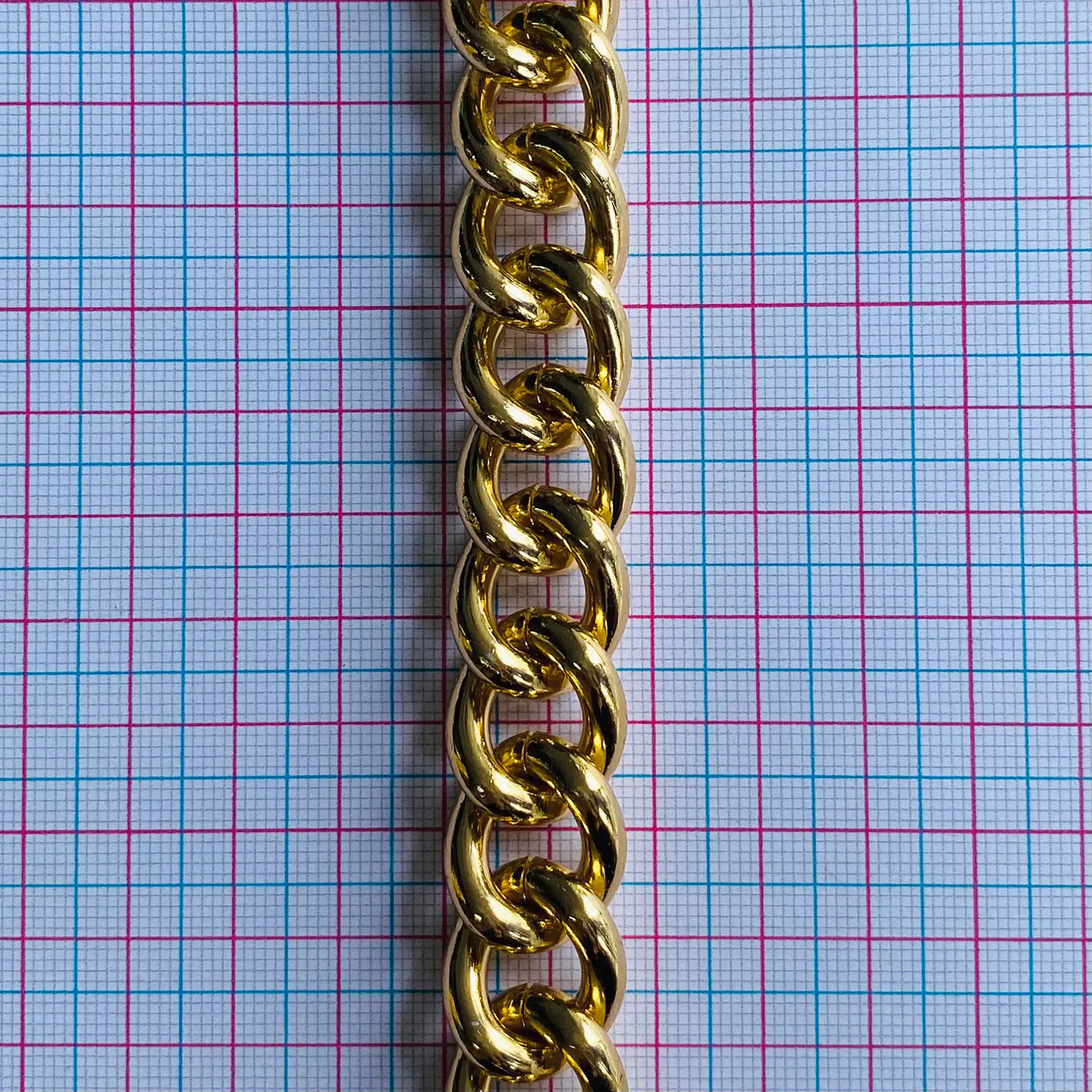 Cadena Barbada Eslabón Grueso • Aluminio • 19 mm 2