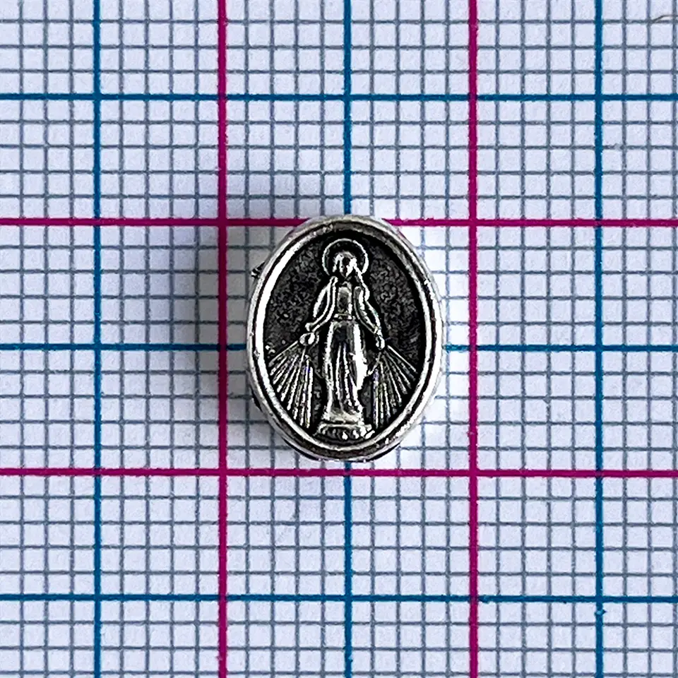 Separador Medalla Milagrosa • Zamak • 8x10 mm 2