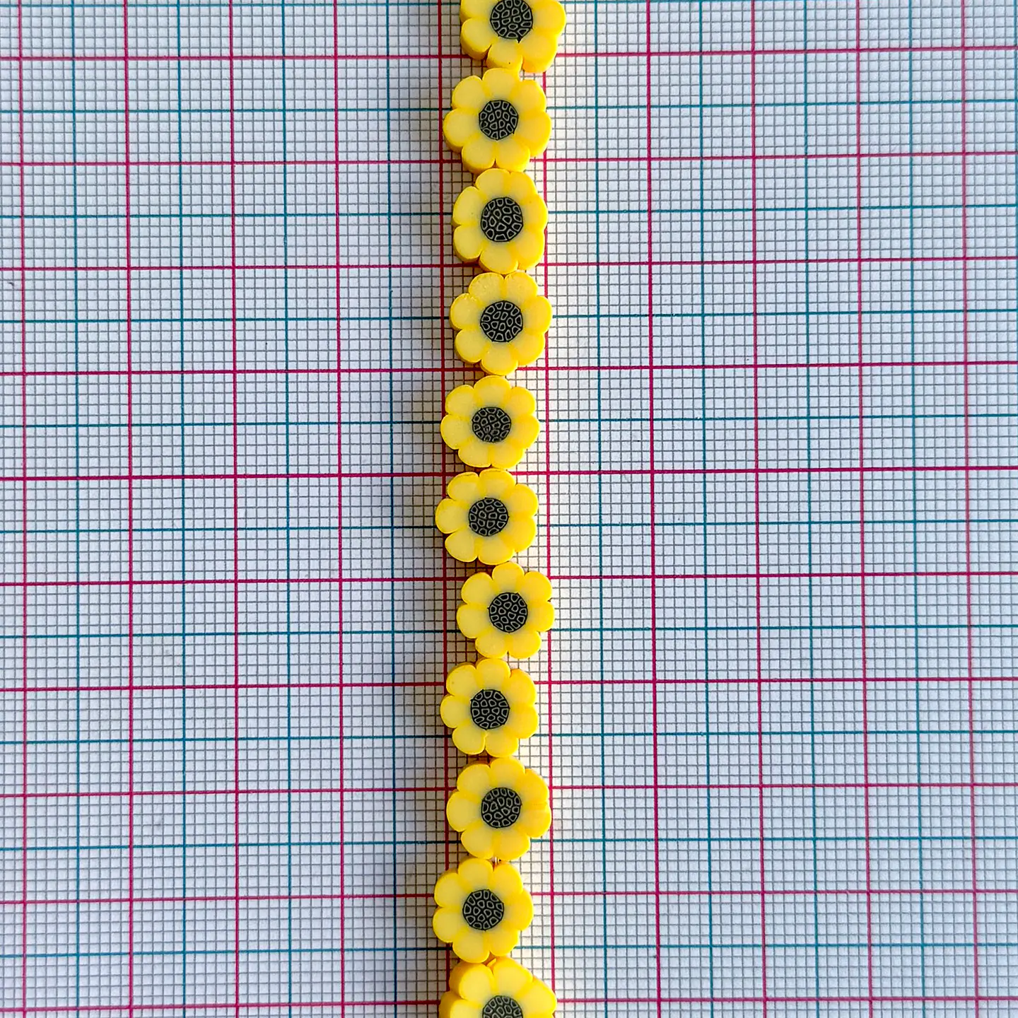 Separador Flor Girasol • Fimo • 10x10 mm 2