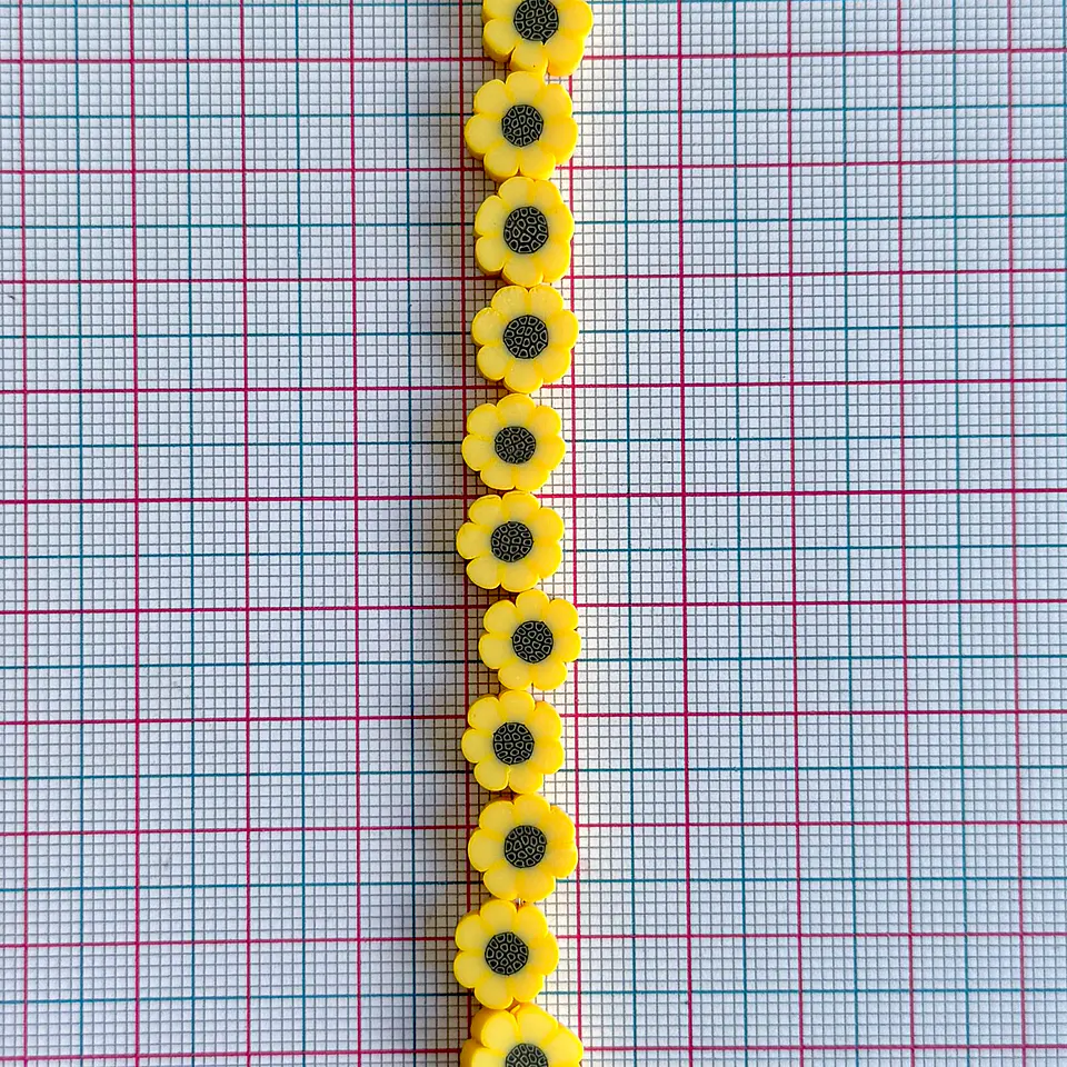 Separador Flor Girasol • Fimo • 10x10 mm 2