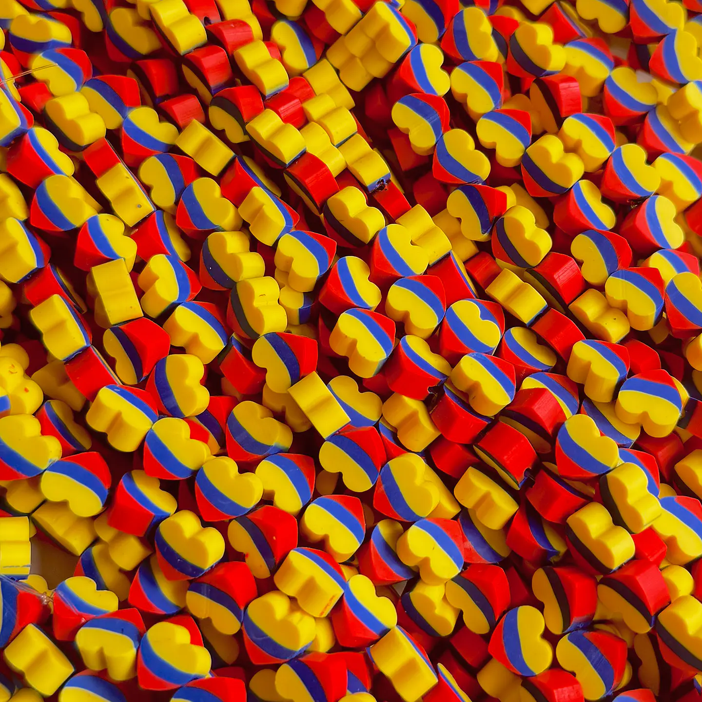 Separador Corazón Bandera Colombia • Fimo • 10x10 mm 1