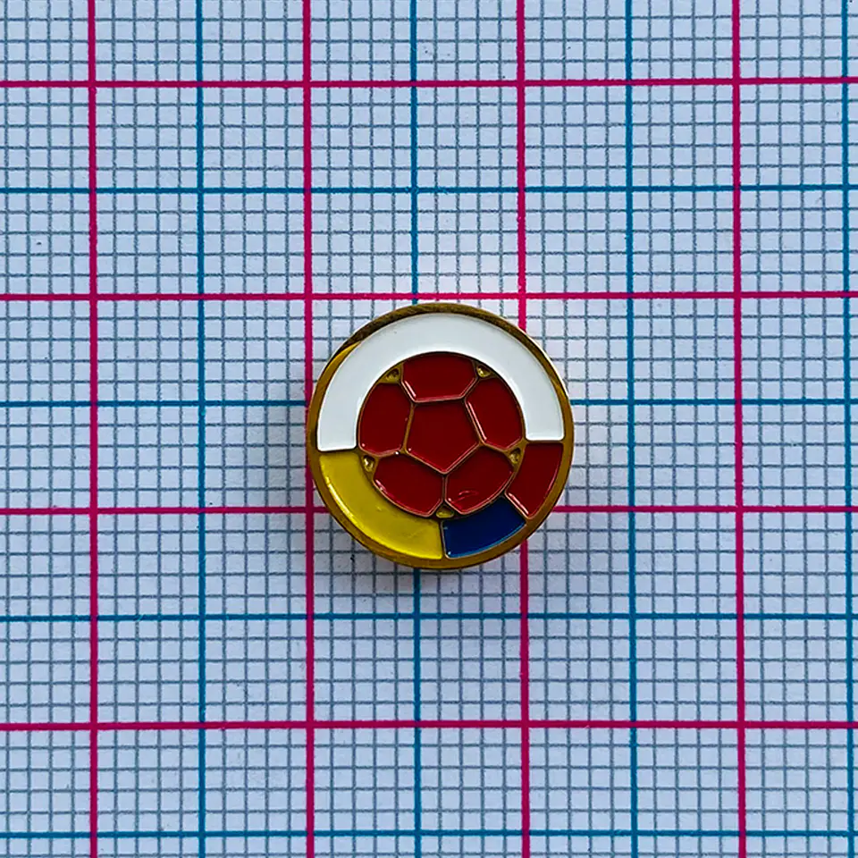 Dije Pasante Redondo Escudo Federación Colombiana • Acero • 12x12 mm 2