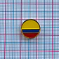 Dije Pasante Redondo Bandera de Colombia • Acero • 12x12 mm - Miniatura 2