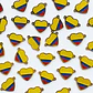 Dije de Dos Argollas Corazón Bandera de Colombia • Acero • 16x12 mm - Miniatura 1