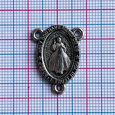 Centro de Rosario Señor de la Misericordia • Zamak • 18x24 mm