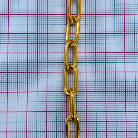 Cadena Eslabón Clip Rectangular • Aluminio • 8x15 mm