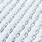 Cadena Eslabón Barbado Ovalado Diamantado • Aluminio • 7x10 mm - Miniatura 1