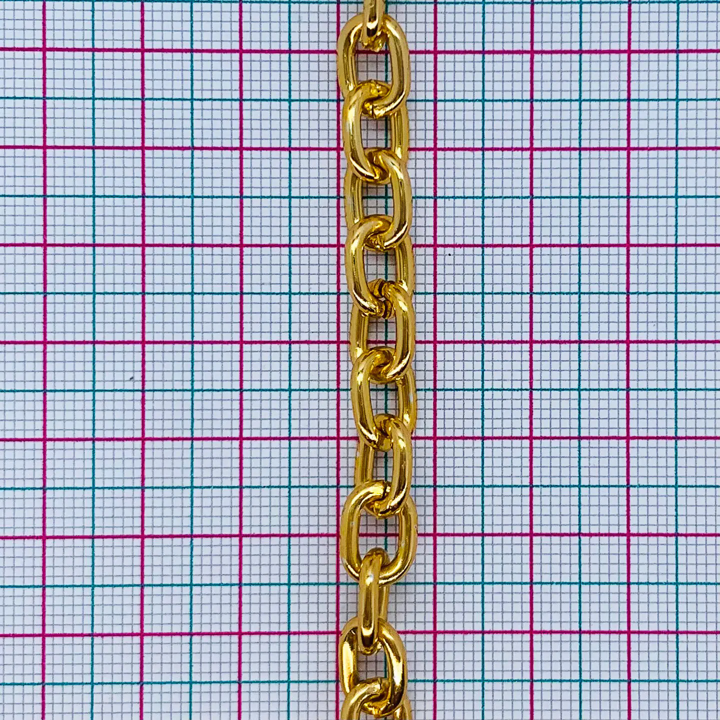 Cadena Eslabón Ovalado Redondeado • Aluminio • 7x10 mm 2