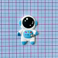 Aplique Astronauta Azul • Silicona • 40x30 mm - thumbnail 2