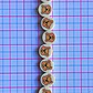 Pasante Disco Osito Tierno Beige • Fimo • 10x10 mm - thumbnail 2