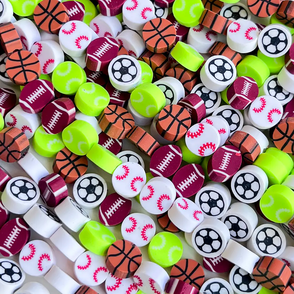 Pasante Disco Balones Deportivos • Fimo • 10x10 mm 1