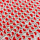 Pasante Corazón Rojo y Blanco • Fimo • 10x10 mm - thumbnail 1