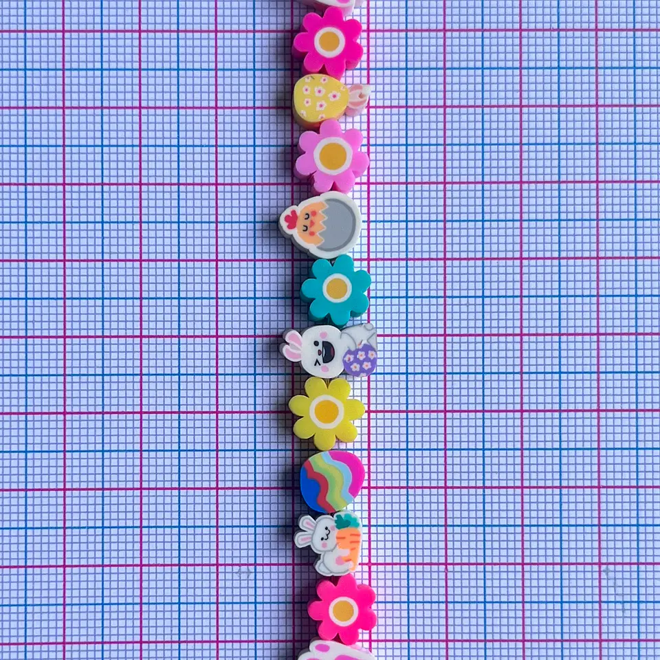 Pasante Temática Pascua • Fimo • 10x10 mm 2