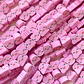 Pasante Fantasma Kawaii Rosa • Fimo • 10x10 mm - thumbnail 1