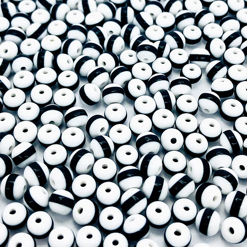 Cuenta Bola Nylon Mate • Acrílico • 6 mm