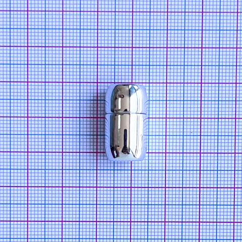 Broche Imán Cilíndrico Redondeado Niquel • Zamak • 10x20 mm