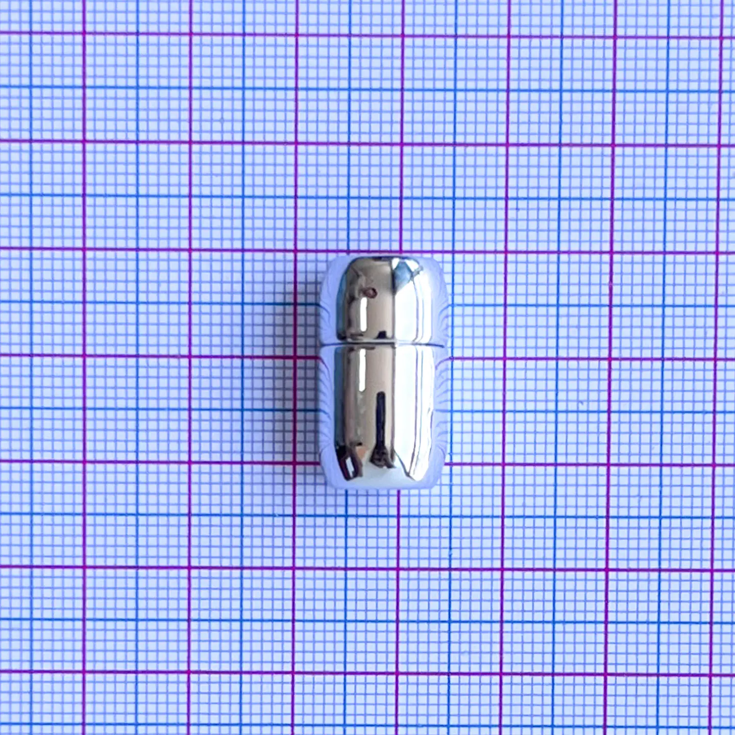 Broche Imán Cilíndrico Redondeado Niquel • Zamak • 10x20 mm 2