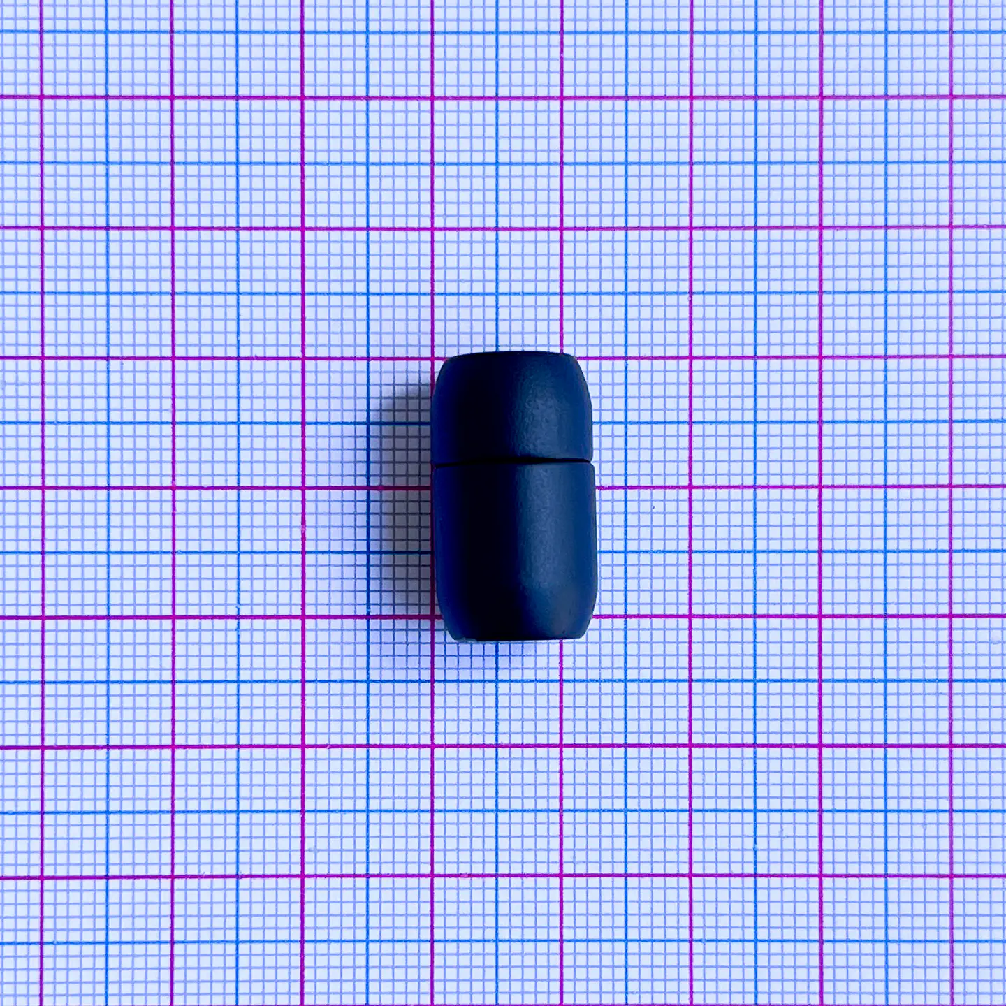 Broche Imán Cilíndrico Redondeado Negro • Zamak • 12x22 mm 2