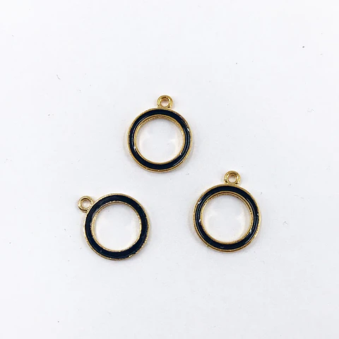 CIRCULO CON RESINA BAÑO DE ORO T6088 