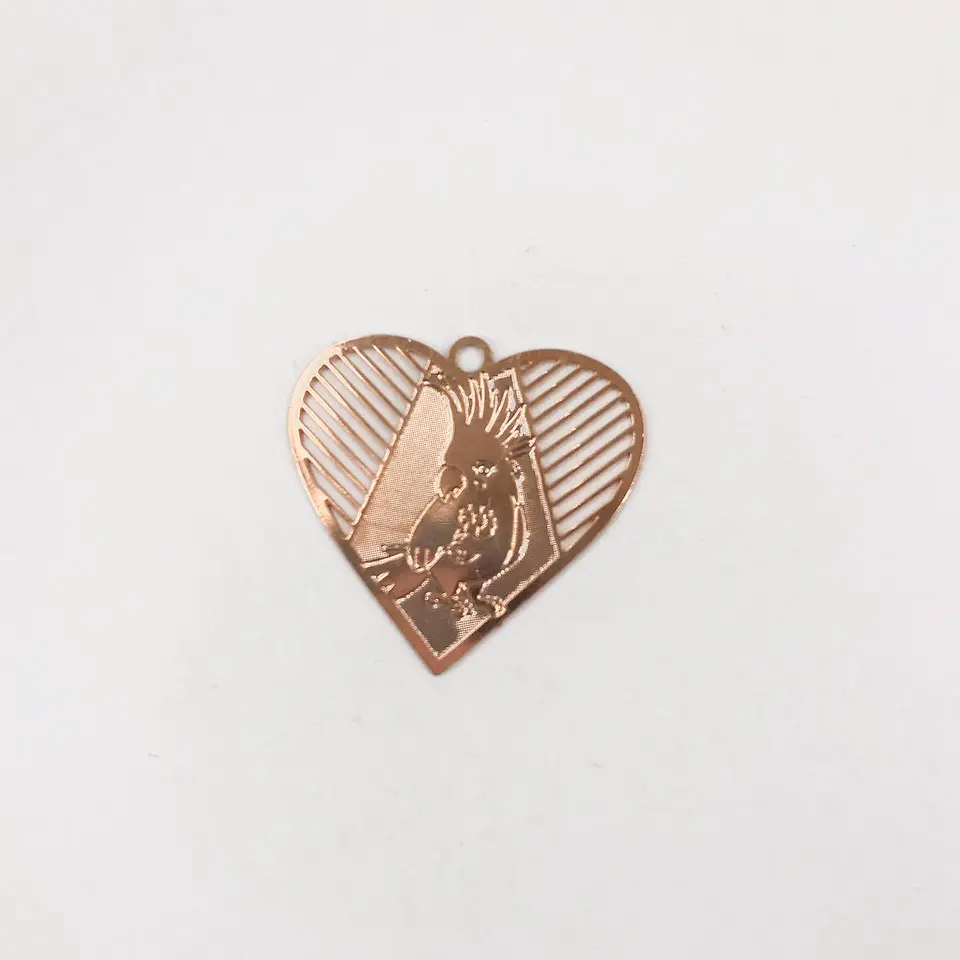 CORAZÓN BAÑO ORO ROSA B733OR 1