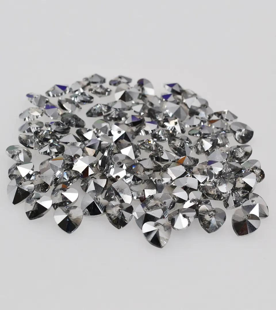 DIJE CRISTAL CORAZÓN ( ELIGE TU COLOR FAVORITO )  FDC-10MM 2